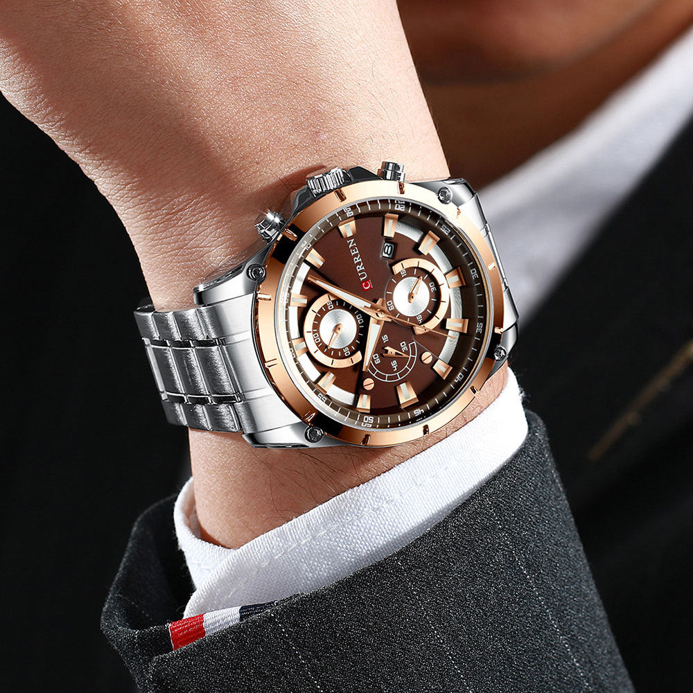 Fashionable Mens Waterproof Business Watch