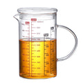 Glass Measuring Cup, Glass Graduated Cup With Lid, Glass Cup