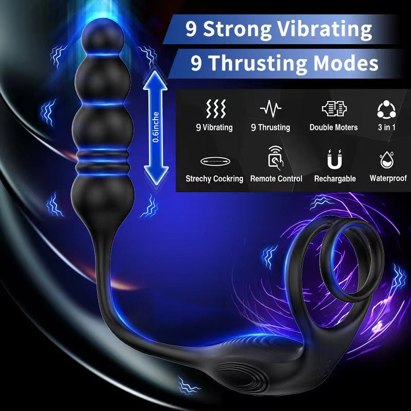 Wireless Remote-Controlled Male Telescopic Prostate Massager